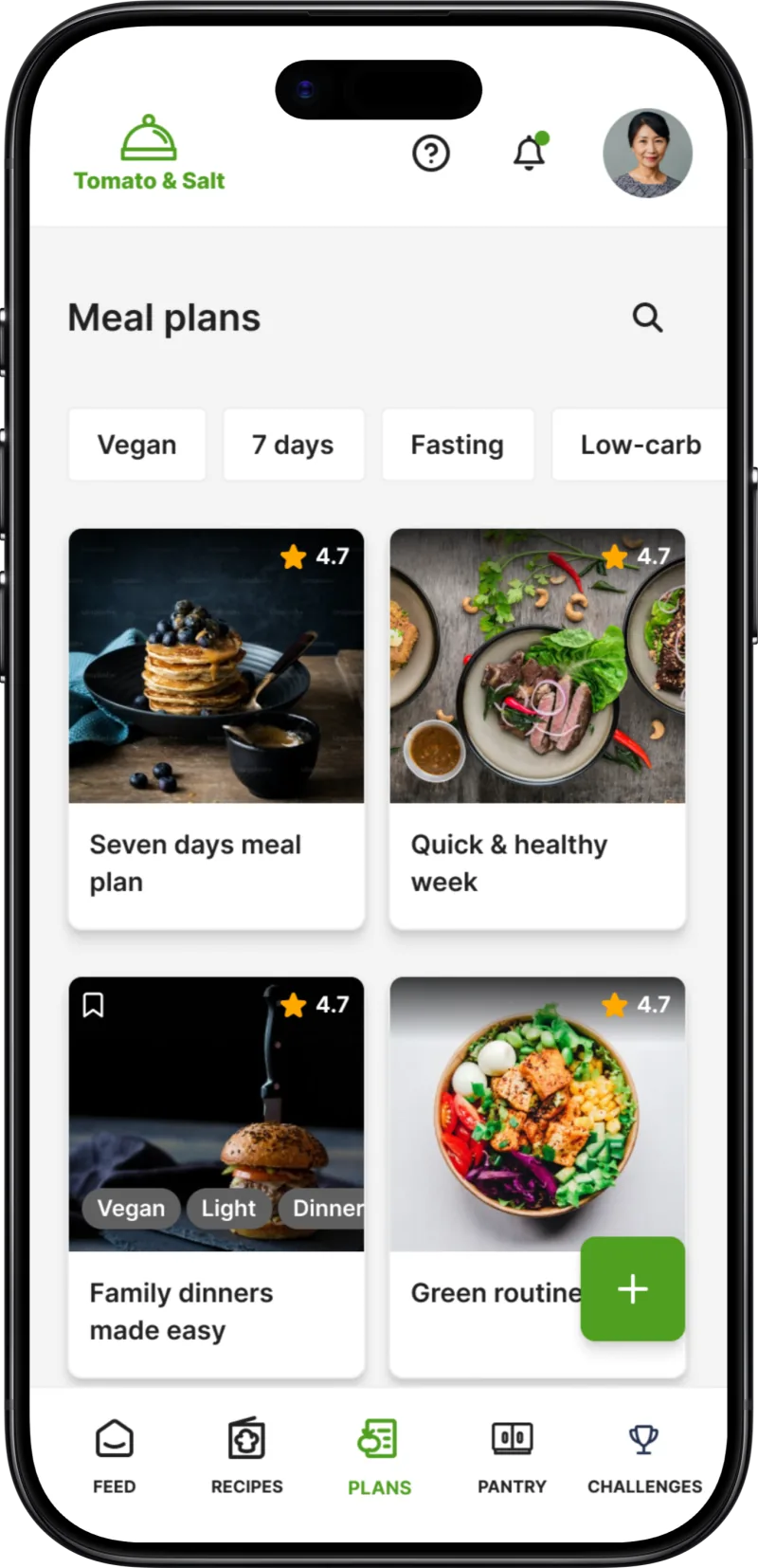 Member Kitchens mobile app on a phone screen